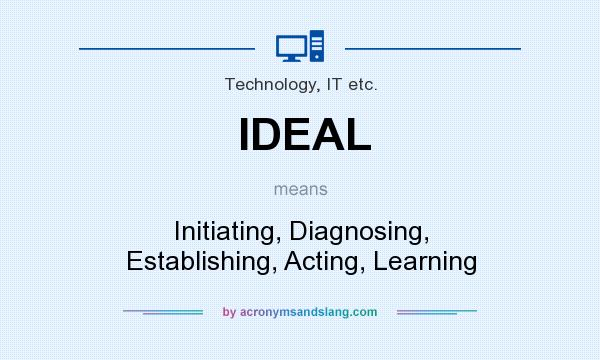 What does IDEAL mean? It stands for Initiating, Diagnosing, Establishing, Acting, Learning