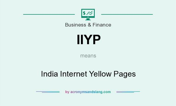 What does IIYP mean? It stands for India Internet Yellow Pages