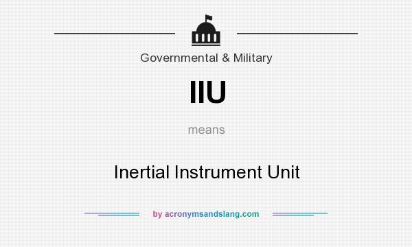 What does IIU mean? It stands for Inertial Instrument Unit