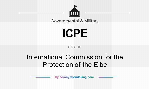 What does ICPE mean? It stands for International Commission for the Protection of the Elbe