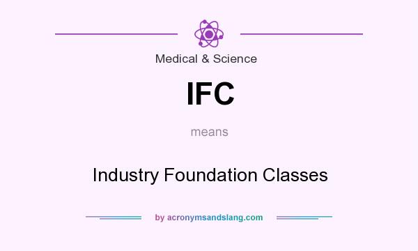 What does IFC mean? It stands for Industry Foundation Classes