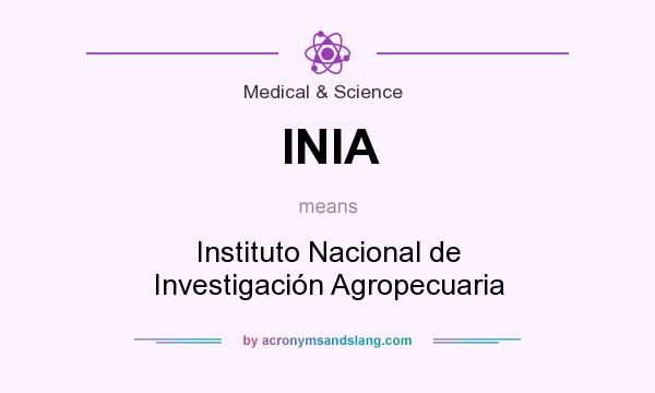 What does INIA mean? It stands for Instituto Nacional de Investigación Agropecuaria