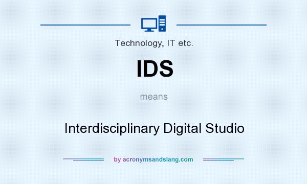 What does IDS mean? It stands for Interdisciplinary Digital Studio