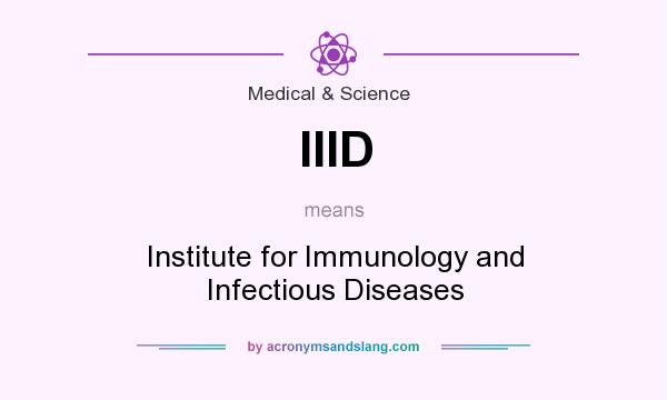 What does IIID mean? It stands for Institute for Immunology and Infectious Diseases
