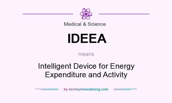 What does IDEEA mean? It stands for Intelligent Device for Energy Expenditure and Activity