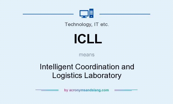 What does ICLL mean? It stands for Intelligent Coordination and Logistics Laboratory