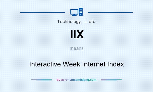 What does IIX mean? It stands for Interactive Week Internet Index