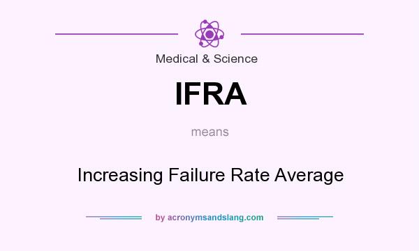 What does IFRA mean? It stands for Increasing Failure Rate Average
