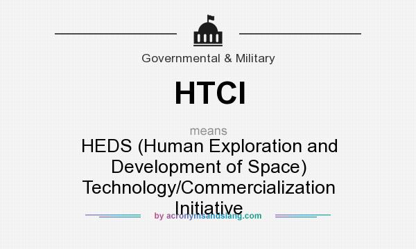 What does HTCI mean? It stands for HEDS (Human Exploration and Development of Space) Technology/Commercialization Initiative
