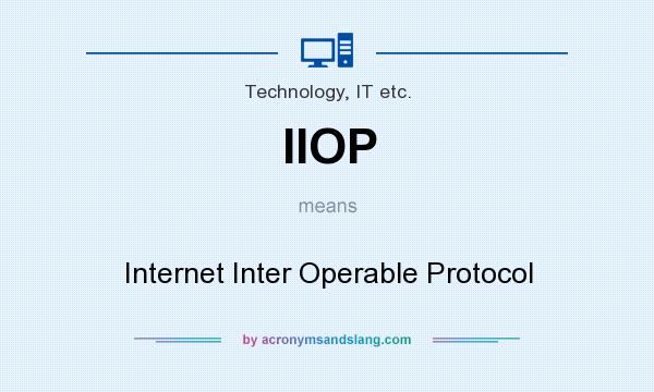 What does IIOP mean? It stands for Internet Inter Operable Protocol