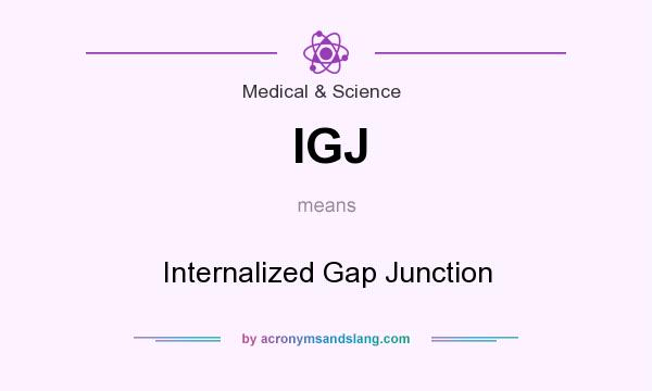 What does IGJ mean? It stands for Internalized Gap Junction