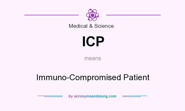What does ICP mean? It stands for Immuno-Compromised Patient
