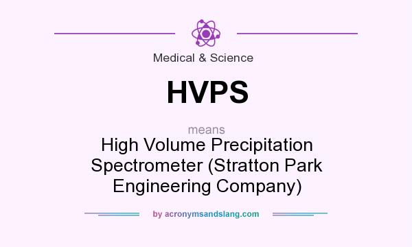 What does HVPS mean? It stands for High Volume Precipitation Spectrometer (Stratton Park Engineering Company)