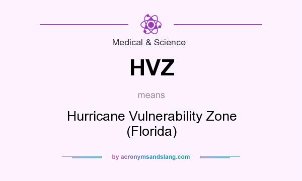 What does HVZ mean? It stands for Hurricane Vulnerability Zone (Florida)