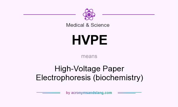 What does HVPE mean? It stands for High-Voltage Paper Electrophoresis (biochemistry)