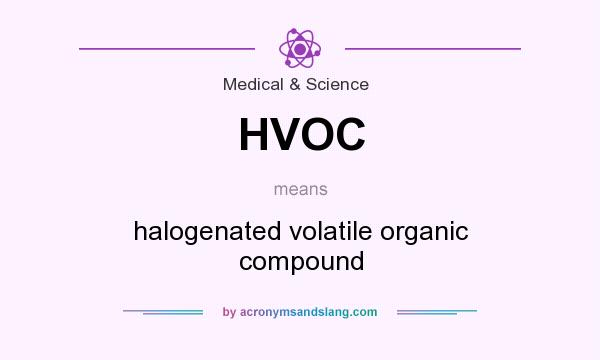 What does HVOC mean? It stands for halogenated volatile organic compound