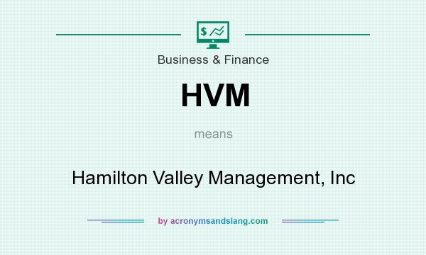 What does HVM mean? It stands for Hamilton Valley Management, Inc