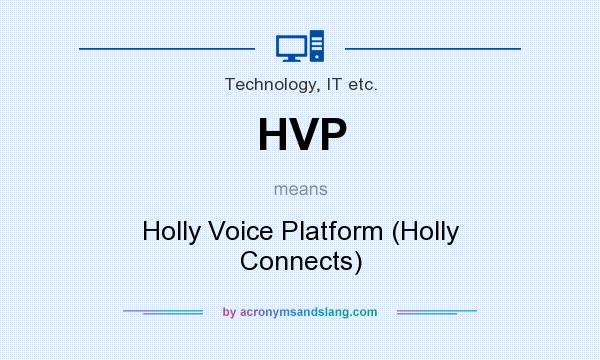 What does HVP mean? It stands for Holly Voice Platform (Holly Connects)
