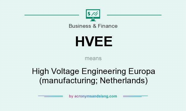 What does HVEE mean? It stands for High Voltage Engineering Europa (manufacturing; Netherlands)