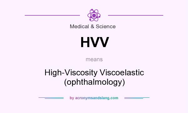 What does HVV mean? It stands for High-Viscosity Viscoelastic (ophthalmology)