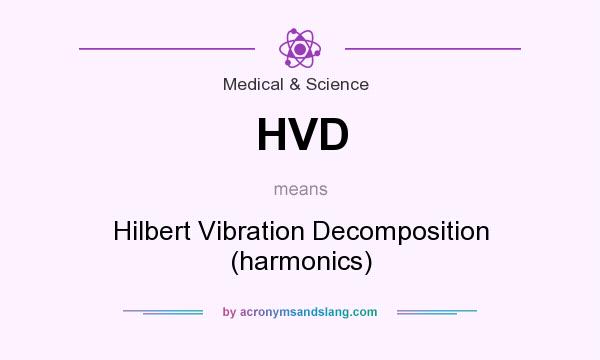 What does HVD mean? It stands for Hilbert Vibration Decomposition (harmonics)