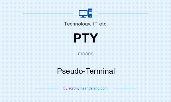 What does PTY mean? It stands for Pseudo-Terminal