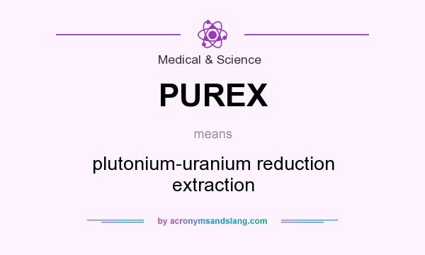 What does PUREX mean? It stands for plutonium-uranium reduction extraction