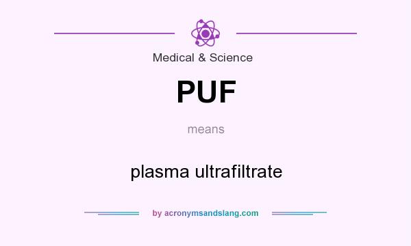 What does PUF mean? It stands for plasma ultrafiltrate