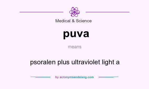What does puva mean? It stands for psoralen plus ultraviolet light a