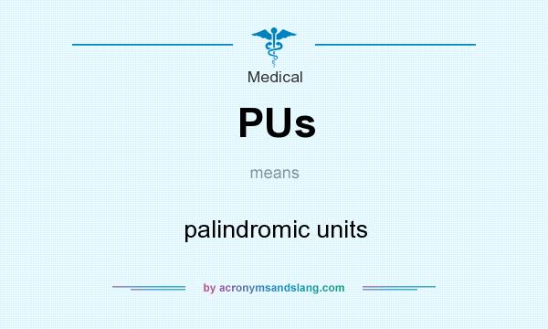 What does PUs mean? It stands for palindromic units