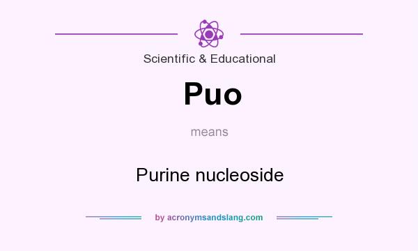 What does Puo mean? It stands for Purine nucleoside