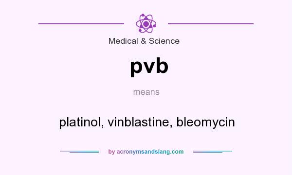 What does pvb mean? It stands for platinol, vinblastine, bleomycin