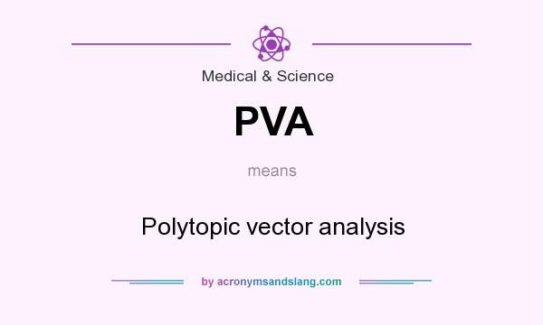What does PVA mean? It stands for Polytopic vector analysis