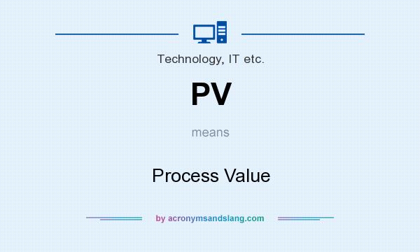 What does PV mean? It stands for Process Value