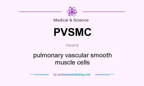 What does PVSMC mean? It stands for pulmonary vascular smooth muscle cells