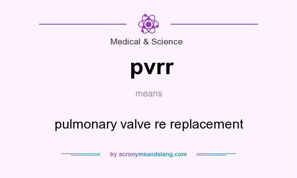 What does pvrr mean? It stands for pulmonary valve re replacement