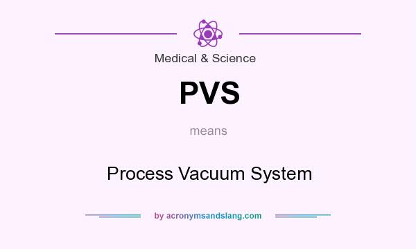 What does PVS mean? It stands for Process Vacuum System