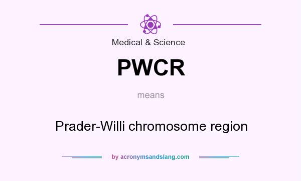 What does PWCR mean? It stands for Prader-Willi chromosome region