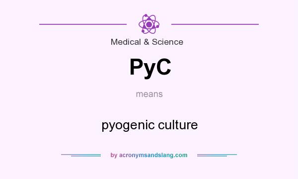 What does PyC mean? It stands for pyogenic culture