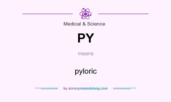 What does PY mean? It stands for pyloric