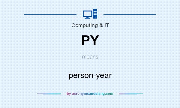 What does PY mean? It stands for person-year