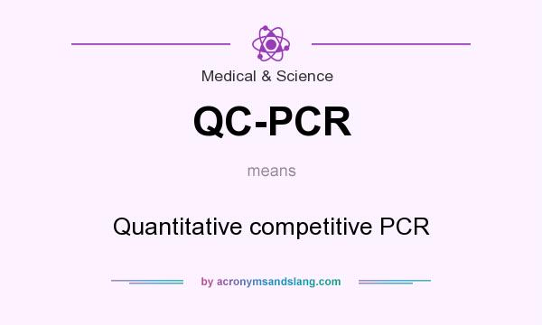 What does QC-PCR mean? It stands for Quantitative competitive PCR
