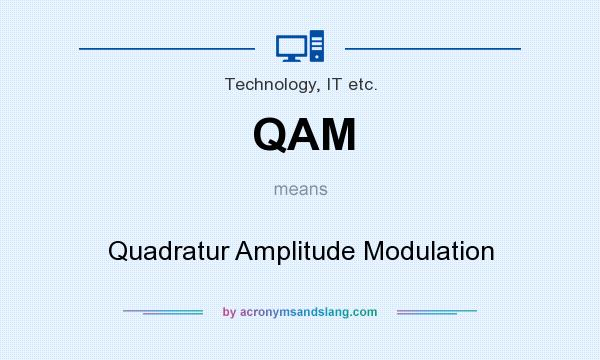 What does QAM mean? It stands for Quadratur Amplitude Modulation
