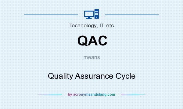 What does QAC mean? It stands for Quality Assurance Cycle
