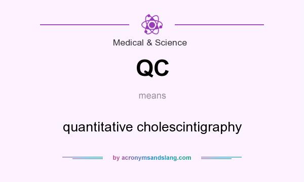 What does QC mean? It stands for quantitative cholescintigraphy