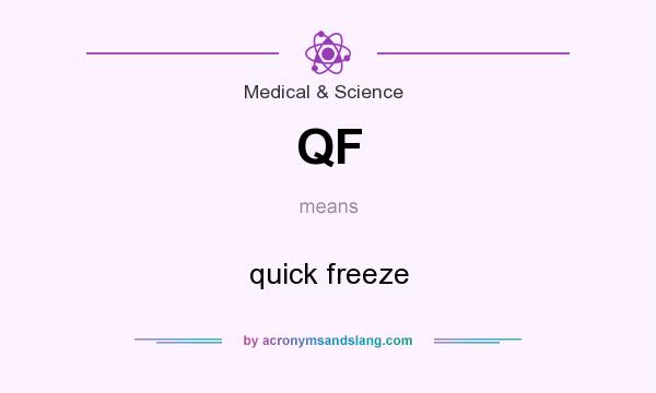 What does QF mean? It stands for quick freeze