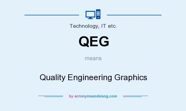 What does QEG mean? It stands for Quality Engineering Graphics