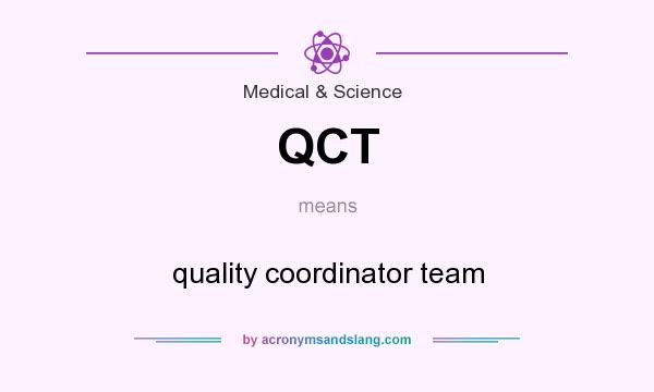 What does QCT mean? It stands for quality coordinator team