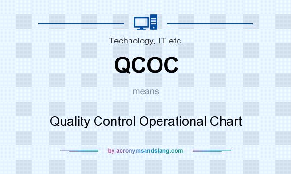 What does QCOC mean? It stands for Quality Control Operational Chart