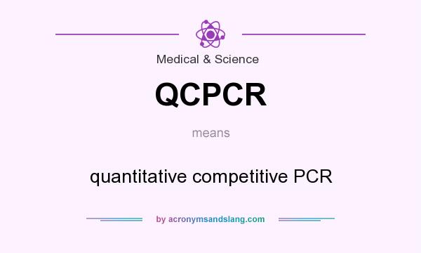 What does QCPCR mean? It stands for quantitative competitive PCR